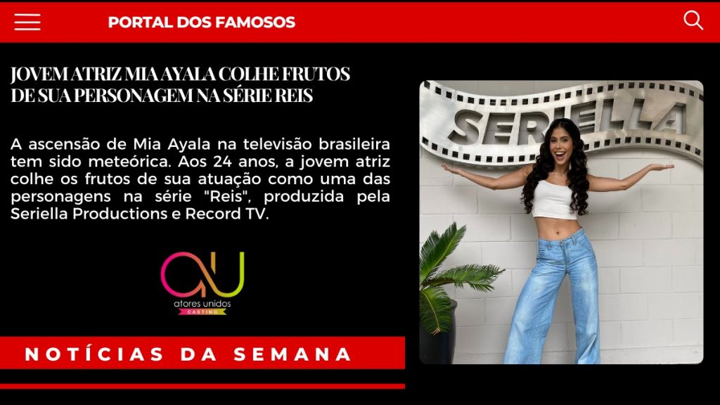 Jovem Atriz Mia Ayala